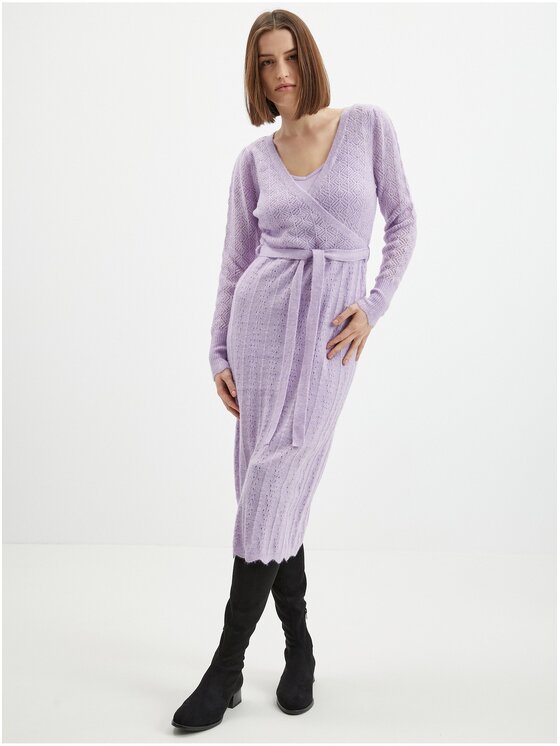 Orsay Orsay Sukienka 530387-447000__XL Fioletowy Regular Fit