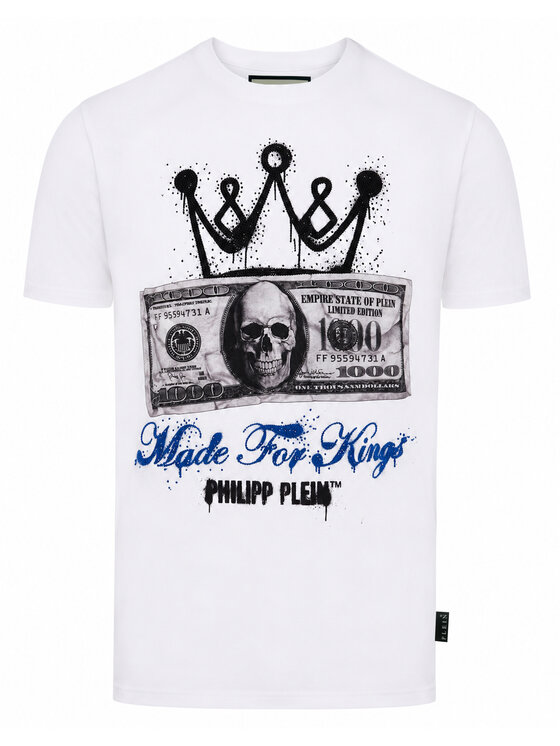 PHILIPP PLEIN PHILIPP PLEIN T-Shirt 31614 Biały Regular Fit