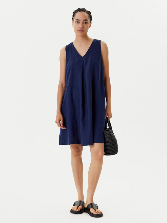 United Colors Of Benetton United Colors Of Benetton Sukienka letnia 4AGHDV0AX Granatowy Relaxed Fit