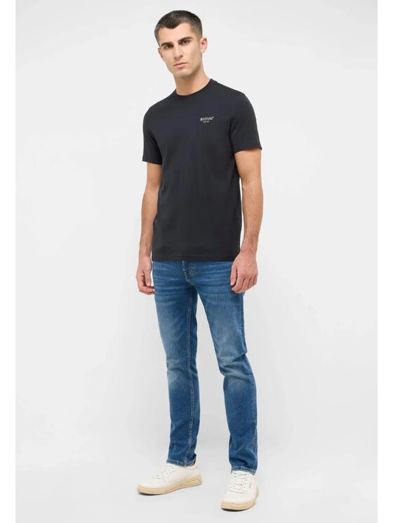 Mustang Mustang T-Shirt Style Austin Czarny Regular Fit