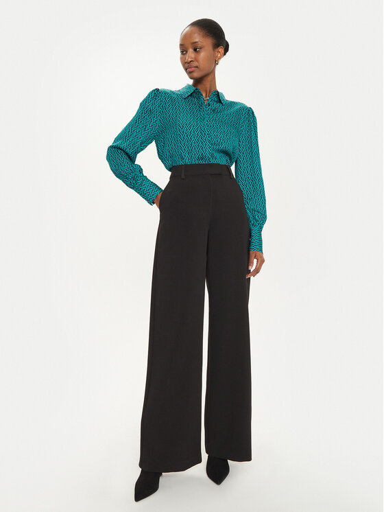 Fracomina Fracomina Pantaloni palazzo FR24WV3004W50901 Nero Wide Leg