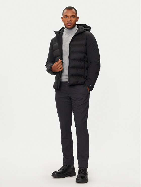 Geox Geox Зимно яке Sapienza M4628J TC188 F0284 Черен Regular Fit
