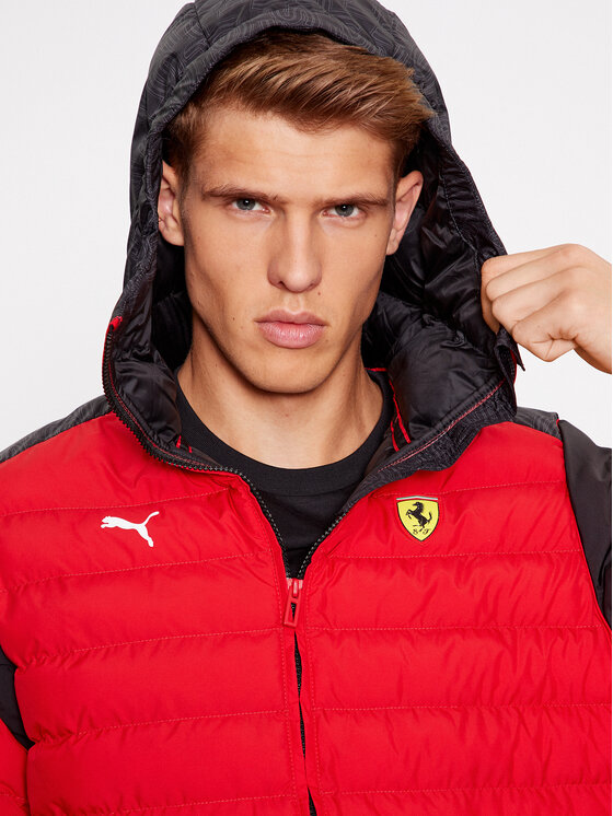 Puma Puma Prijelazna jakna Scuderia Ferrari Race T7 620934 Crvena Regular Fit