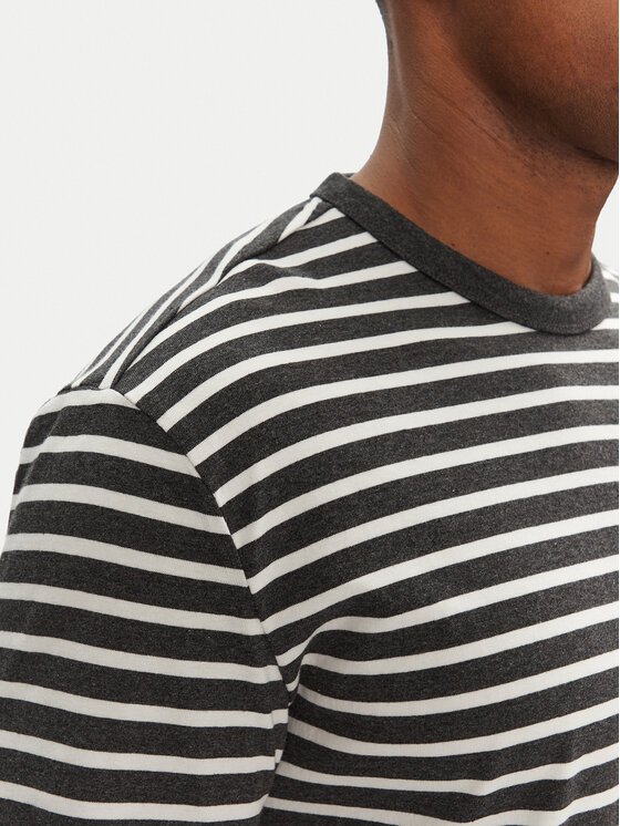 Tommy Jeans Tommy Jeans Majica dugih rukava Breton DM0DM20803 Siva Regular Fit
