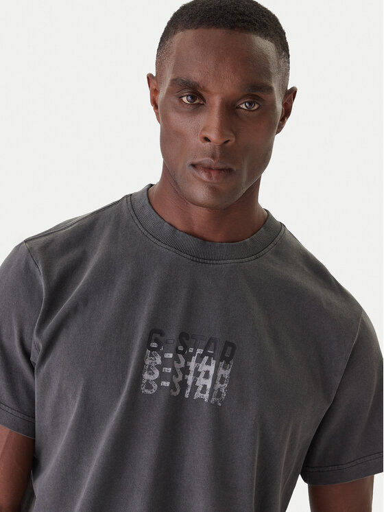 G-Star Raw G-Star Raw T-Shirt Multi Logo D26049-C756 Niebieski Loose Fit
