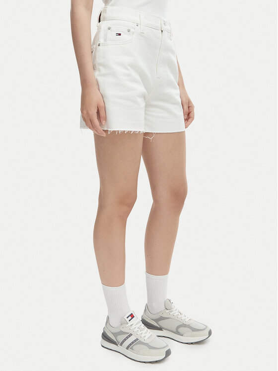 Tommy Jeans Tommy Jeans Džinsiniai šortai DW0DW22695 Balta Regular Fit