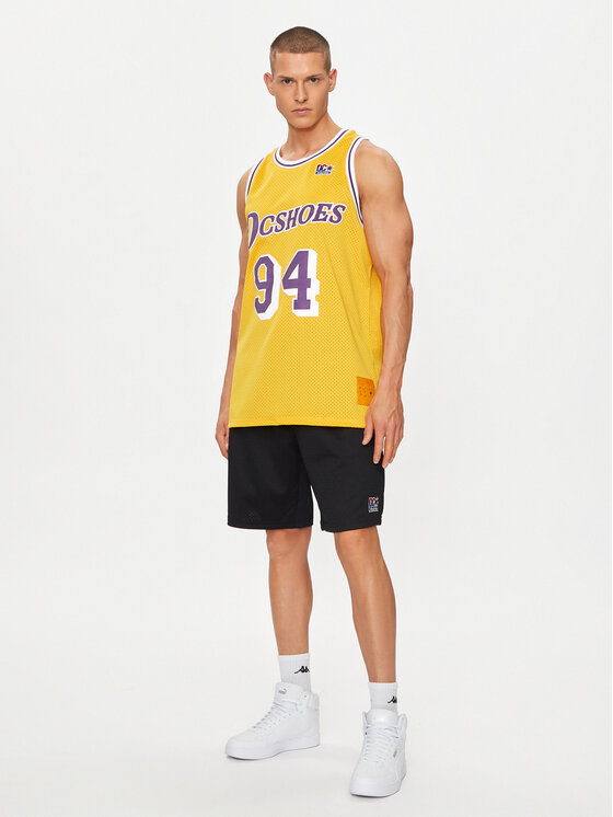 DC DC Tank top Showtime Jersey ADYKT03229 Kollane Regular Fit