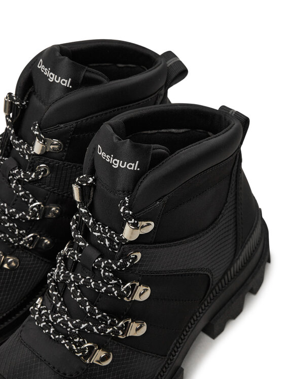 Desigual Desigual Schnürstiefeletten 24WSTY02 Schwarz