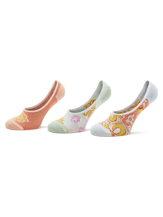 Vans Vans Sada 3 párů dětských kotníkových ponožek Psychedelic Floral Cano VN0007B3BM51 Barevná