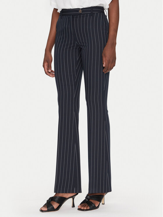 Fracomina Fracomina Szövet nadrág FR25SVA004W761D4 Sötétkék Slim Fit