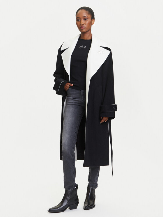 KARL LAGERFELD KARL LAGERFELD Villane mantel A3W15010 Must Regular Fit