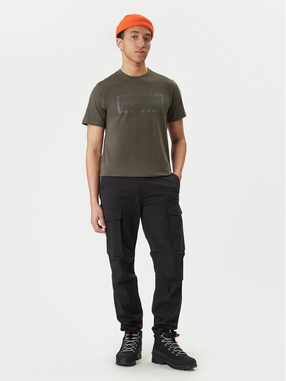 Hunter Hunter Tričko Halton HARM0019252 Zelená Regular Fit