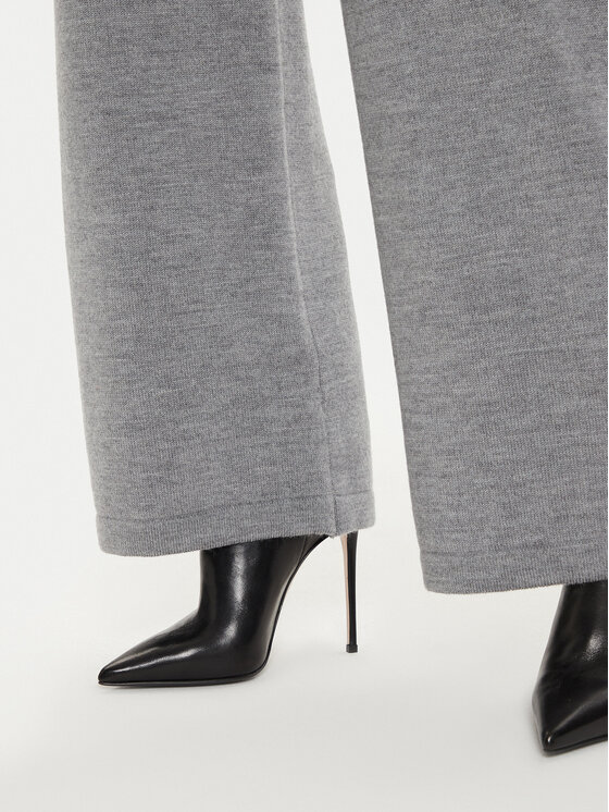 Weekend Max Mara Weekend Max Mara Spodnie dzianinowe Epopea 2426336038 Szary Regular Fit