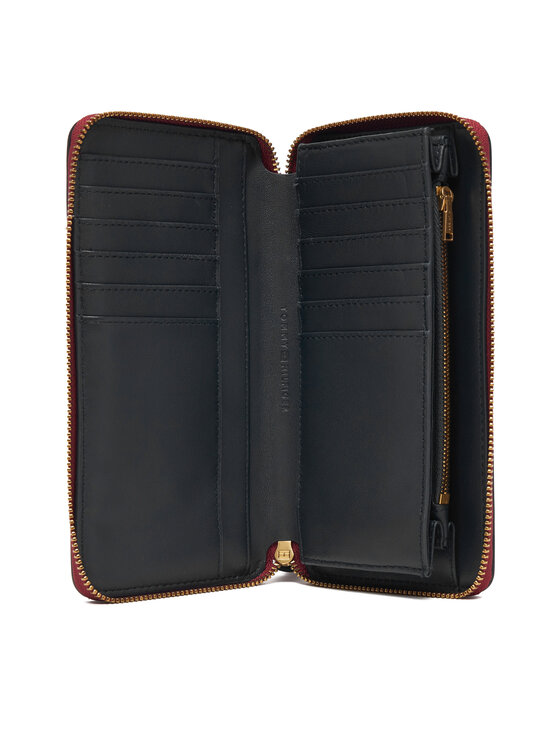 Tommy Hilfiger Tommy Hilfiger Портфейл Th Leather Lrg Za Wallet AW0AW18941 Червен