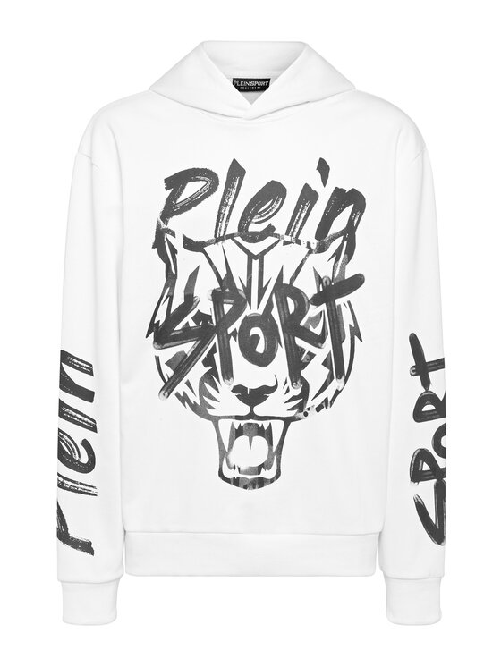 Plein Sport Plein Sport Bluza 28317 Biały Regular Fit