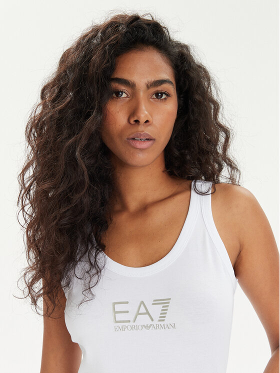 EA7 Emporio Armani EA7 Emporio Armani Top 3DTH52 TJFKZ 0101 Bela Regular Fit