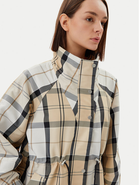 Barbour Barbour Giacca impermeabile Suri Checked LSP0224BE12 Beige Regular Fit