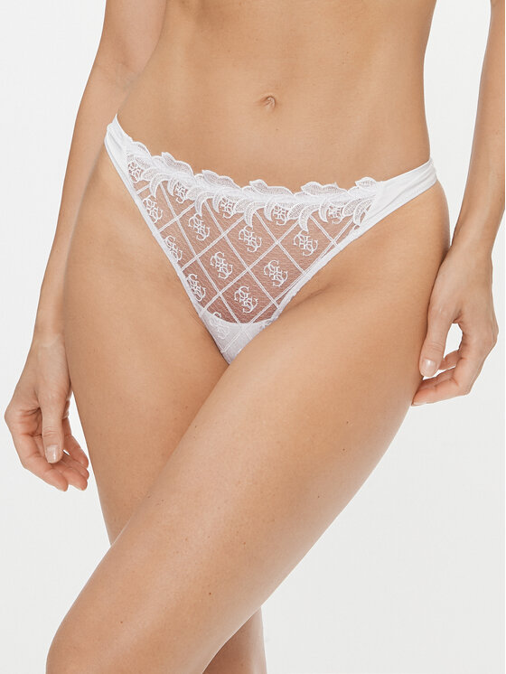 Guess Brazílske nohavičky O3BE09 KBX70 Biela