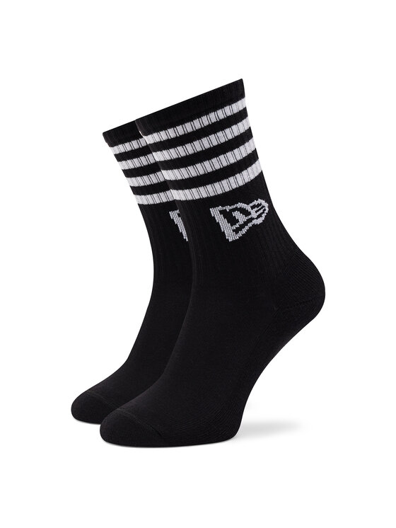 New Era New Era Set od 3 para unisex visokih čarapa Stripe Crew 13113627 Crna