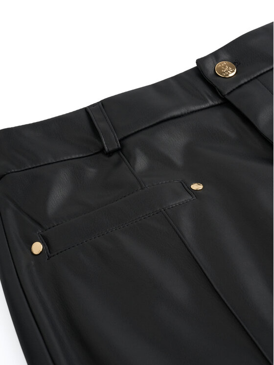 MARI PRETI MARI PRETI Pantaloni di pelle Arvella Nero Regular Fit
