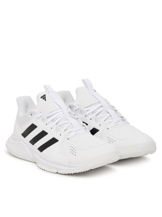 adidas adidas Zāles apavi Court Flight Indoor Shoes JR9576 Balts