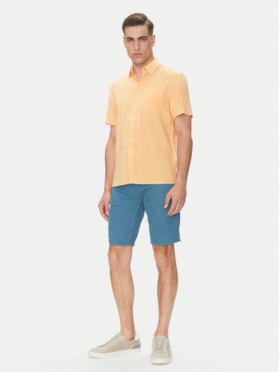 Blend Blend Košile 20716363 Oranžová Regular Fit