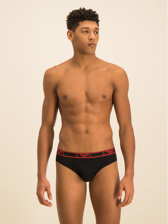 Emporio Armani Underwear Emporio Armani Underwear Sada 3 kusů slipů 111734 0P715 73320 Černá