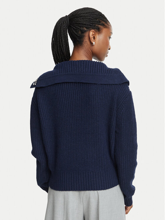 Fracomina Fracomina Pullover FP26WT7049K460D9 Dunkelblau Regular Fit