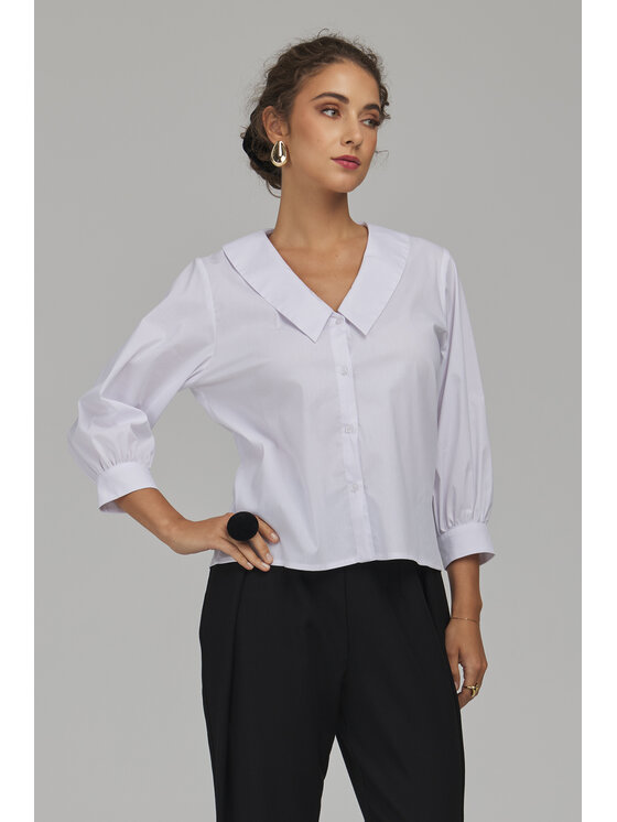 NIFE NIFE Koszula K99 Biały Relaxed Fit