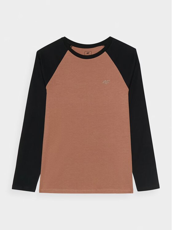 4F 4F Longsleeve 4FJWAW24TLONM293-65S Różowy Regular Fit
