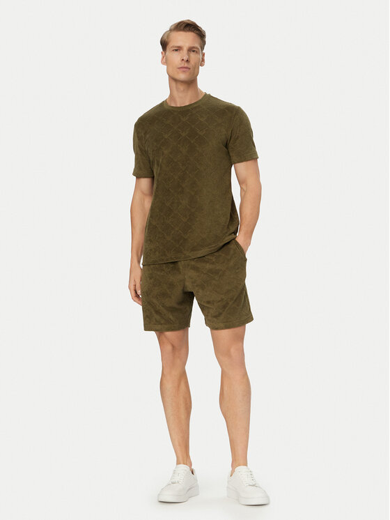 Emporio Armani Emporio Armani Sportovní kraťasy EM000695 AF20449 F7014 Zelená Regular Fit
