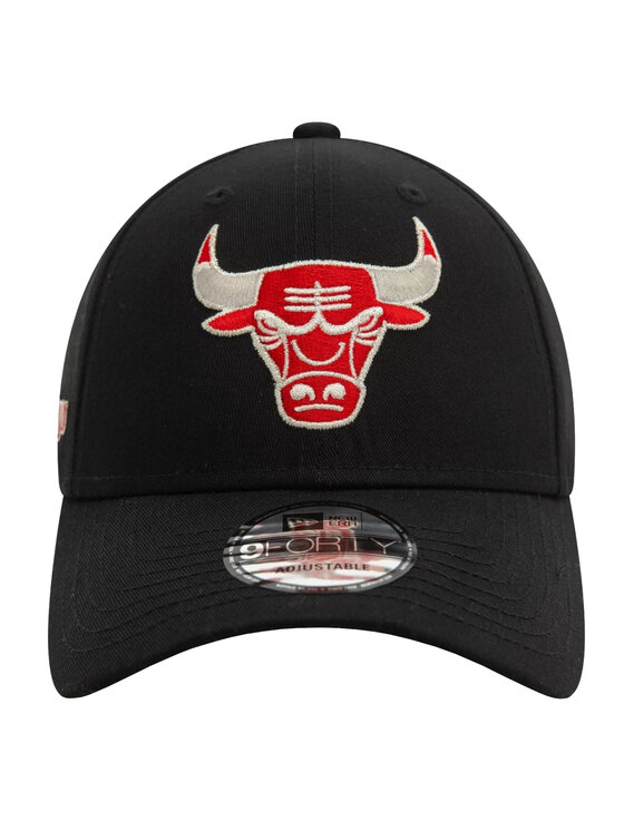 New Era New Era Cappellino New Era 9FORTY Chicago Bulls Metallic NBA Cap Nero