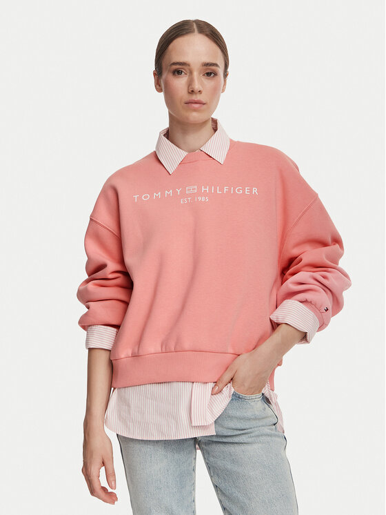 Tommy Hilfiger Majica dugih rukava WW0WW47831 Ružičasta Regular Fit
