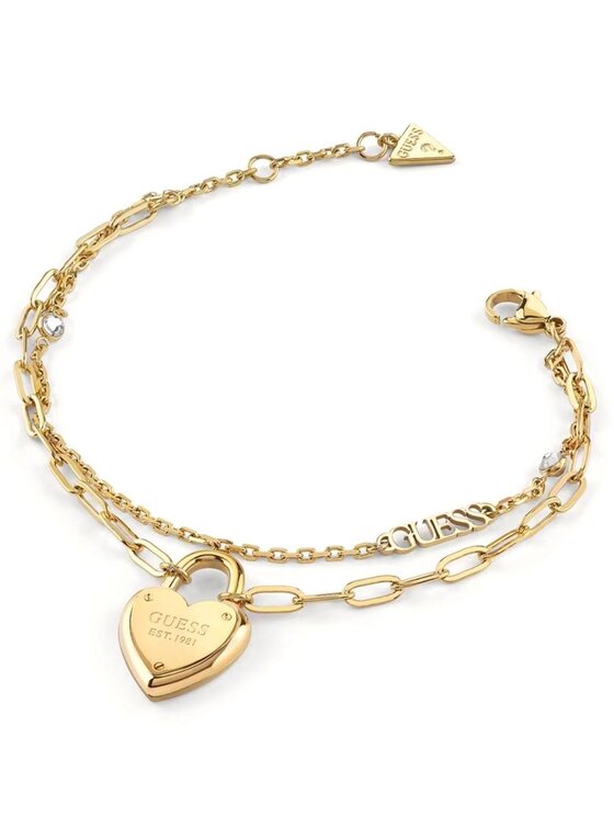 Guess Guess Náramek JUBB04211JW-YG-S Zlatá