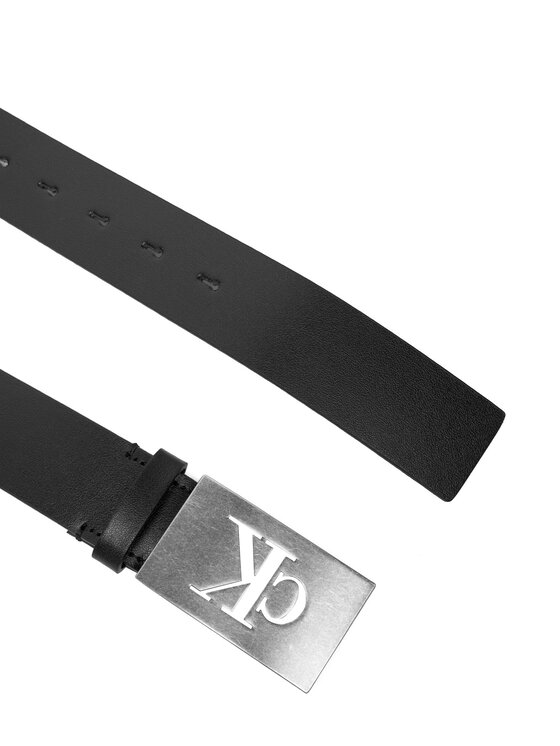 Calvin Klein Calvin Klein Herrengürtel Ck Plaque Smooth 35Mm LV04D7043G Schwarz
