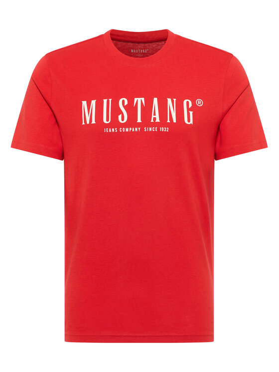 Mustang Mustang Tričko Austin 1016853 Červená Regular Fit