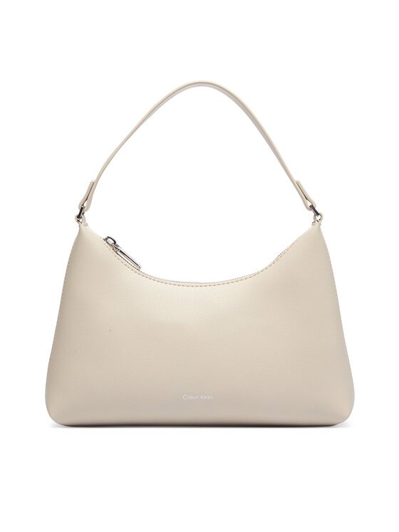 Calvin Klein Geantă Foil Logo Small Shoulder Bag LV04F3890G Crem