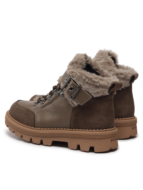 PINKO PINKO Kotníková obuv Ortica AI 22-23 BLKS1 1H2131 A07H Hnědá
