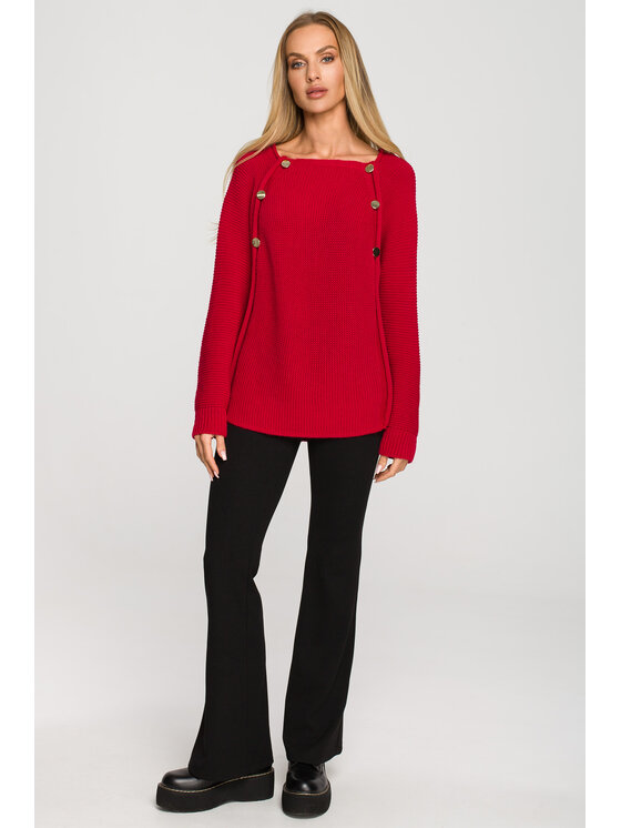 Made of Emotion Made of Emotion Sweter M712 Czerwony