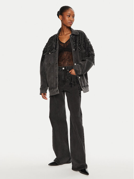 Gestuz Gestuz Džinsinė striukė Similina 10909653 Pilka Loose Fit