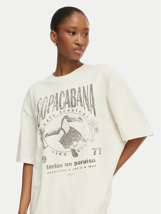 BOSS BOSS T-Shirt C_Eboys_2 50559078 Hellbeige Relaxed Fit