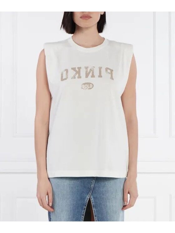PINKO PINKO Canottiera 84407 Bianco Regular Fit