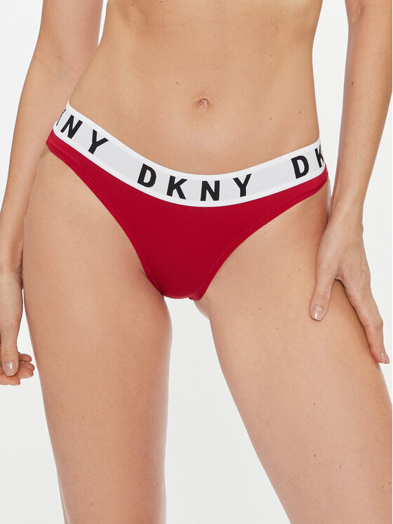 DKNY Klasične spodnje hlačke DK4513 Rdeča
