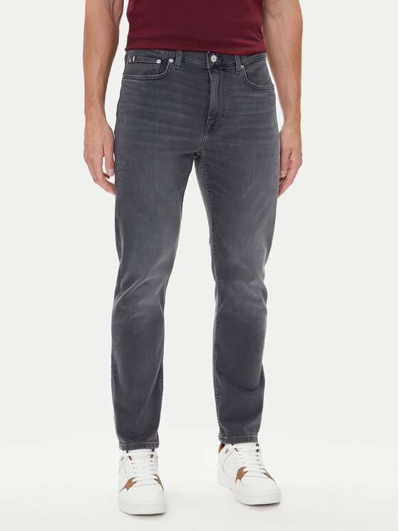 Tommy Hilfiger Jeansy Bleecker MW0MW39660 Szary Slim Fit