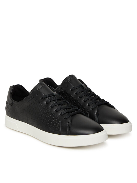 Calvin Klein Calvin Klein Sneakersy Low Pro Cups Lace Up Lth Aop HW0HW02817 Černá