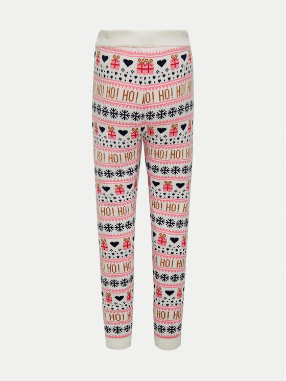 Kids ONLY Kids ONLY Spodnie dzianinowe Xmas 15331243 Kolorowy Slim Fit