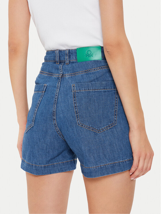 United Colors Of Benetton United Colors Of Benetton Džínové šortky 42CLD9015 Modrá Regular Fit