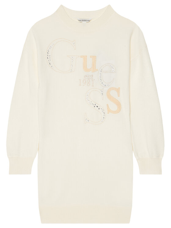 Guess Guess Kötött ruha J5BK20 Z2NQ2 Bézs Regular Fit