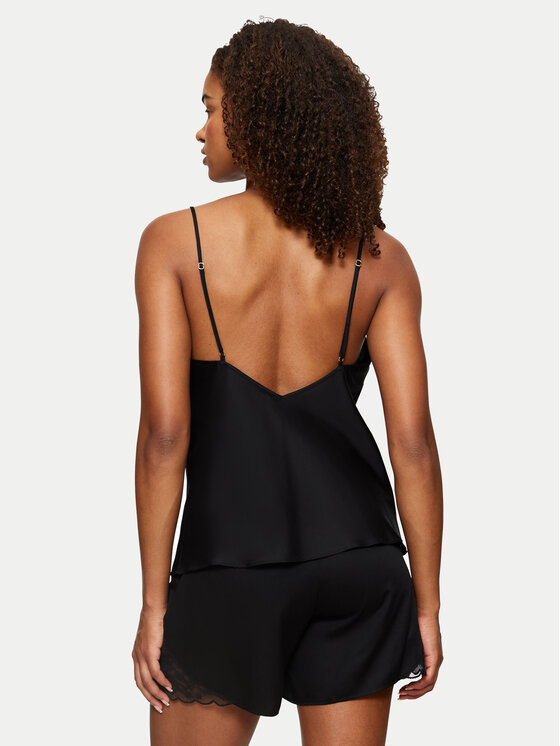 Triumph Triumph Πιτζάμα Wild Azalea 10221499 Μαύρο Regular Fit