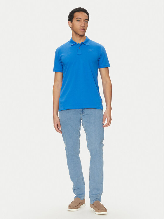 Blend Blend Polokošeľa 20717857 Modrá Regular Fit